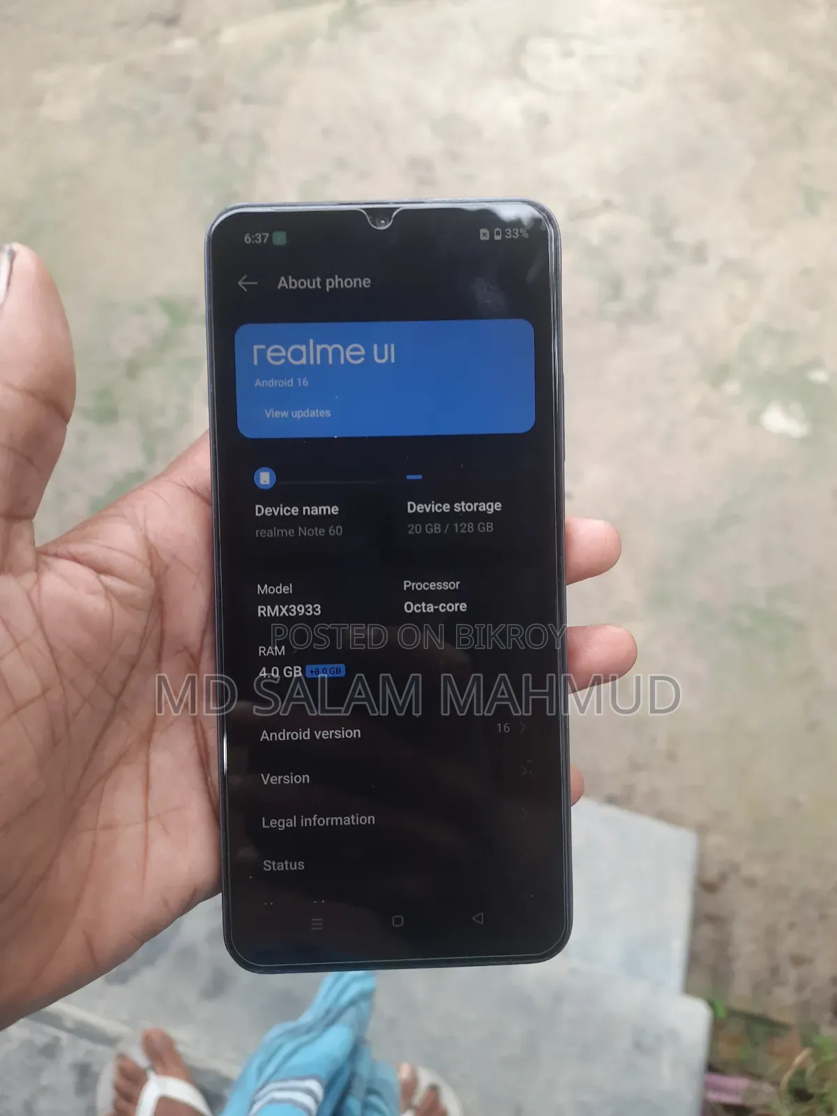 Realme Note 60 128 GB Gray