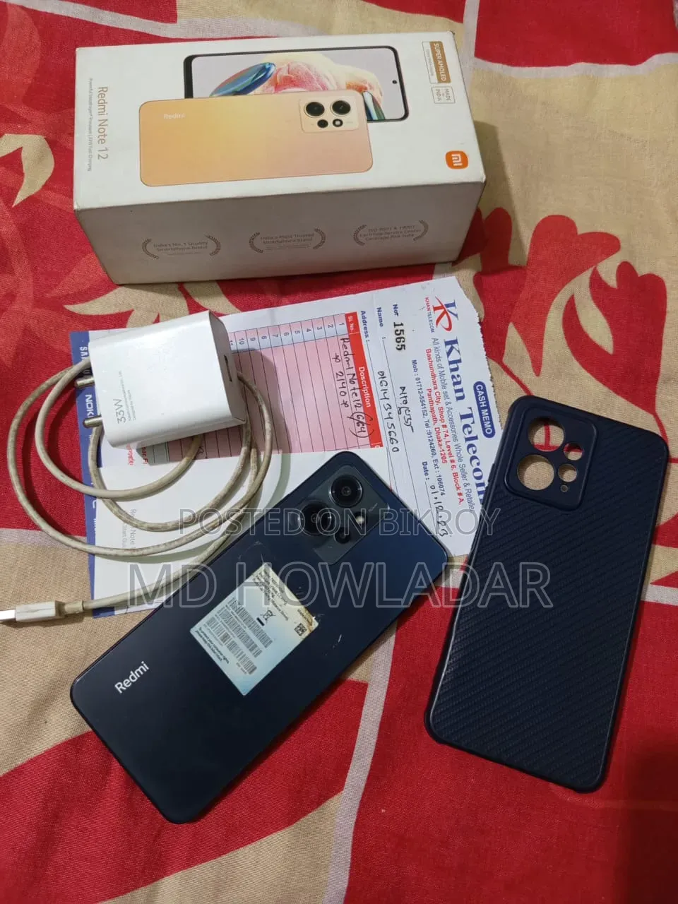শাওমি রেডমি নোট ১২ ১২৮ জিবি ব্ল্যাক