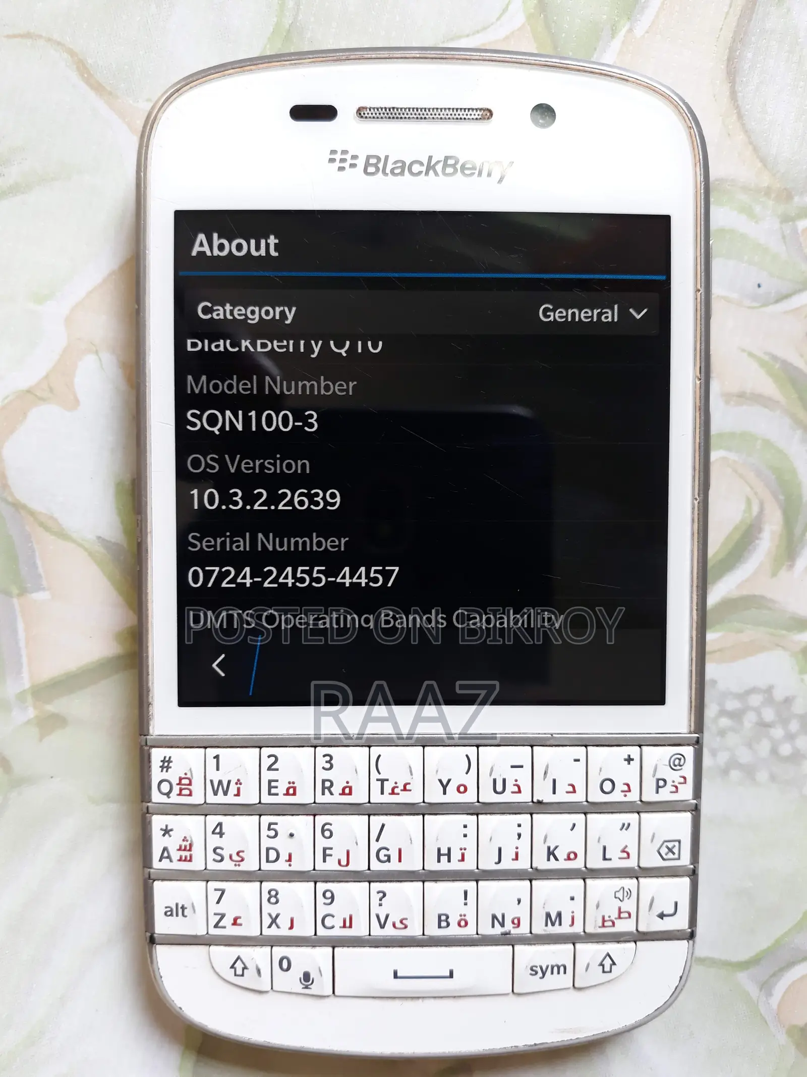 BlackBerry Q10 16 GB White