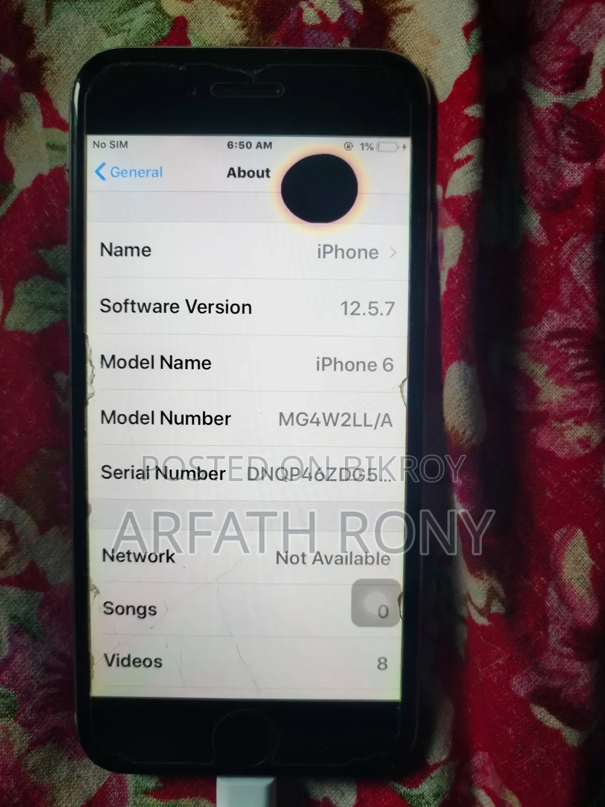 অ্যাপল আইফোন ৬ ৬৪ জিবি গ্রে