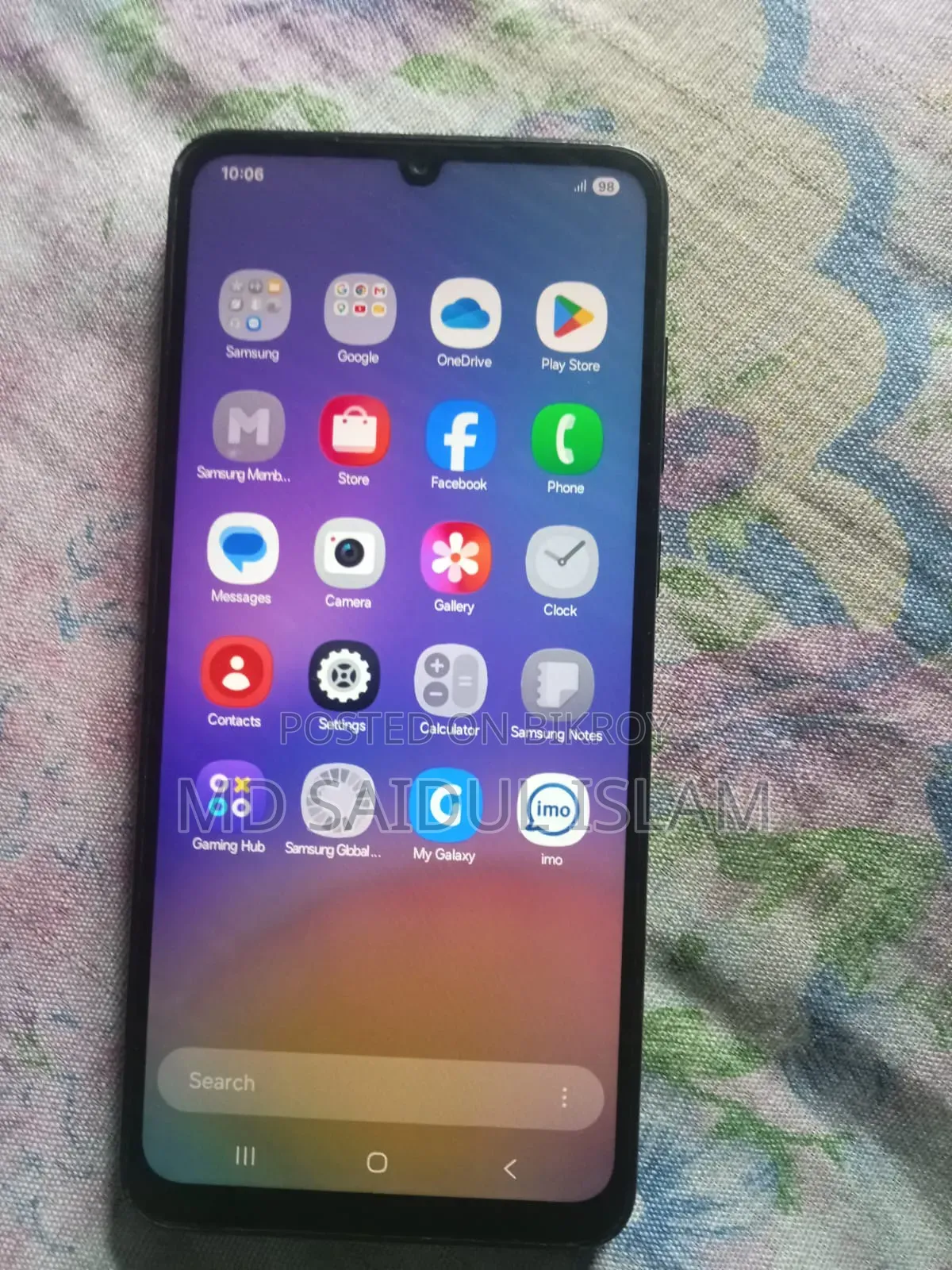 স্যামসাং গ্যালাক্সি এ০৫ ১২৮ জিবি ব্ল্যাক