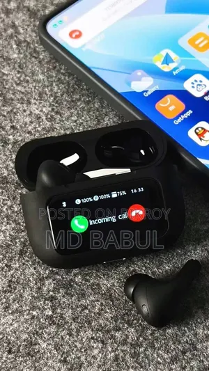 A9 Pro ANC ENC Wireless Earbuds (Black) (Best Quality)