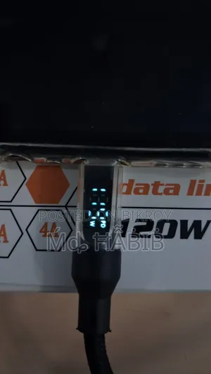 USB to Typ-C চার্জার কেবল আছে ১২০ ওয়ার্ড পর্যন্ত সাপোর্টের