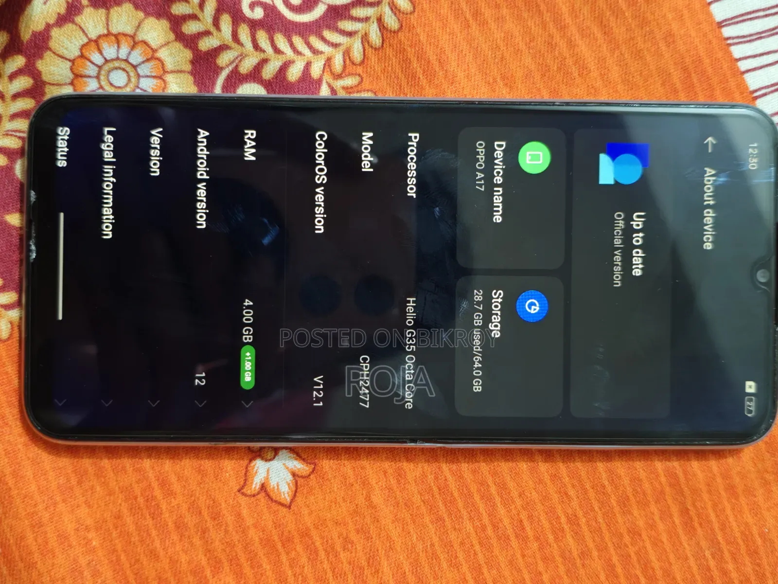 Oppo A17 64 GB Blue
