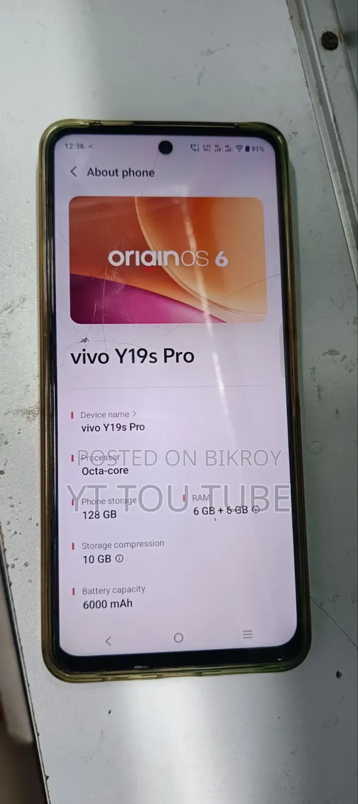 Vivo Y19s Pro 128 GB White