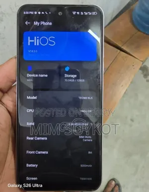 Tecno Spark 30 128 GB White