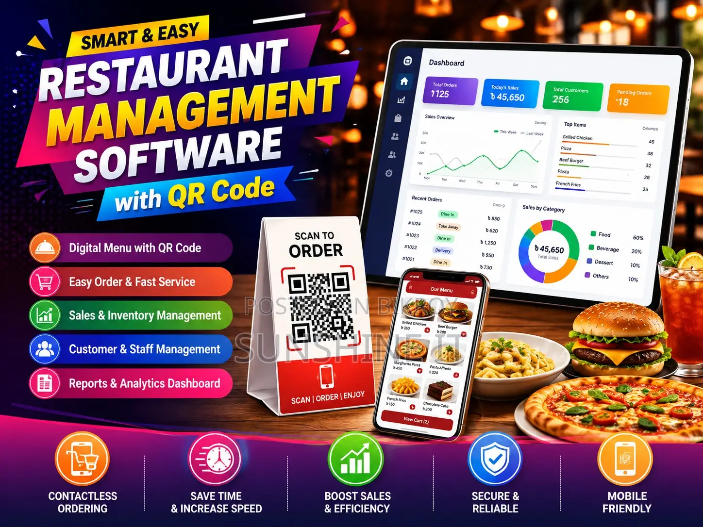 Restaurant Management Software With QR Code