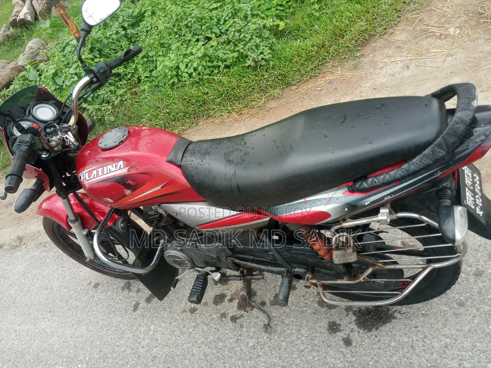 বাজাজ প্লাটিনা ১০০ ২০১৮ রেড