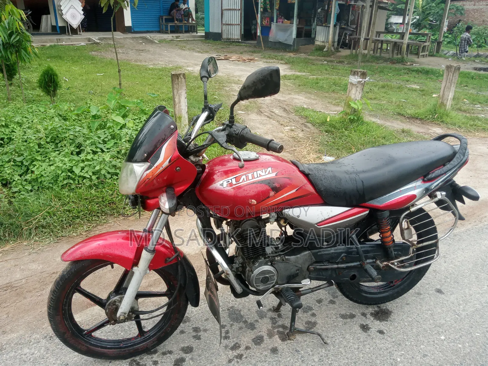 বাজাজ প্লাটিনা ১০০ ২০১৮ রেড