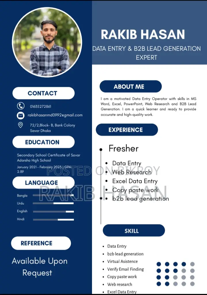 Computing IT CV
