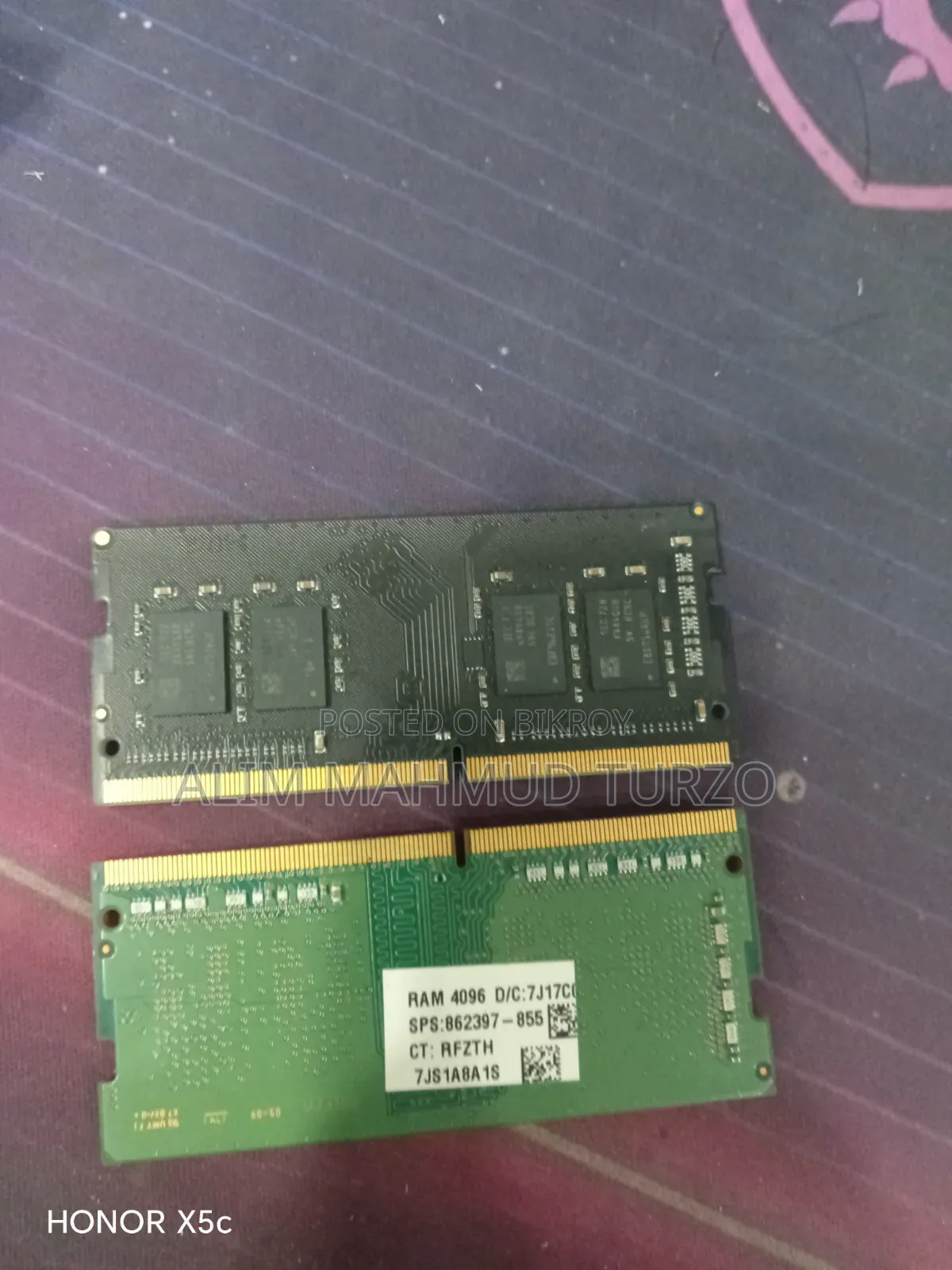 Laptop RAM 4+4 8GB DDR4