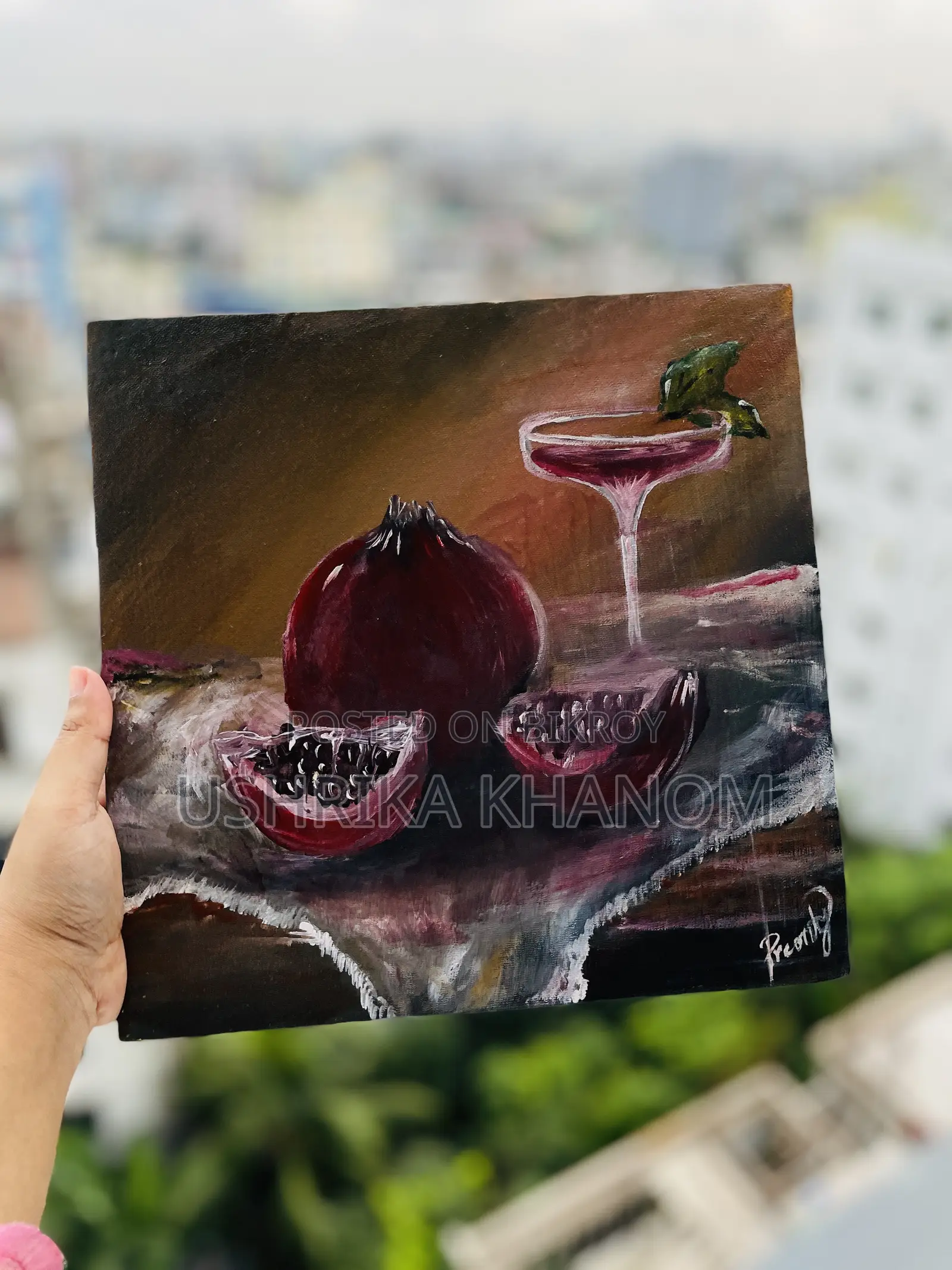 Premium Hand Painted Canvas (10/10 Inch)