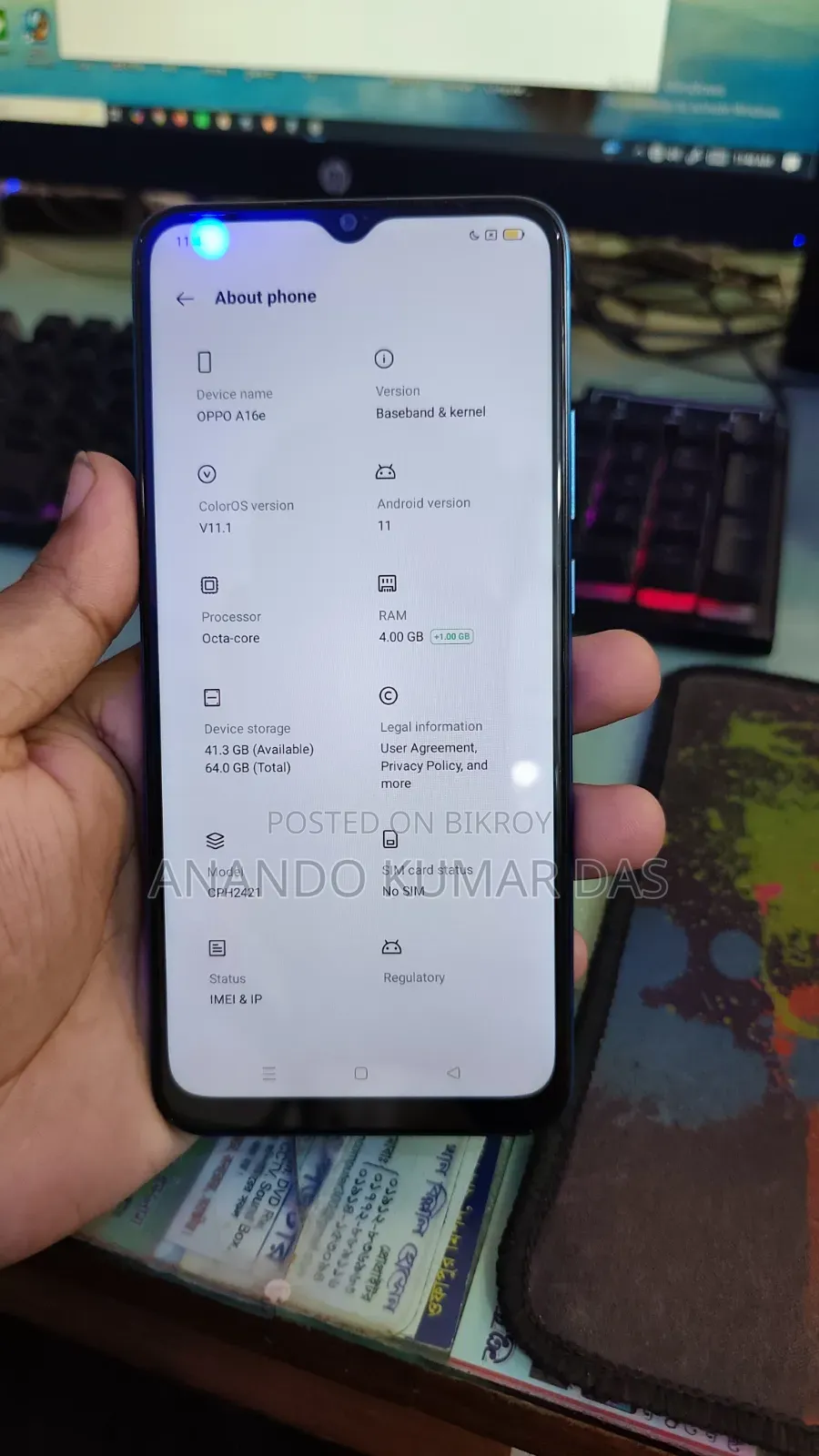 Oppo A16 64 GB Blue