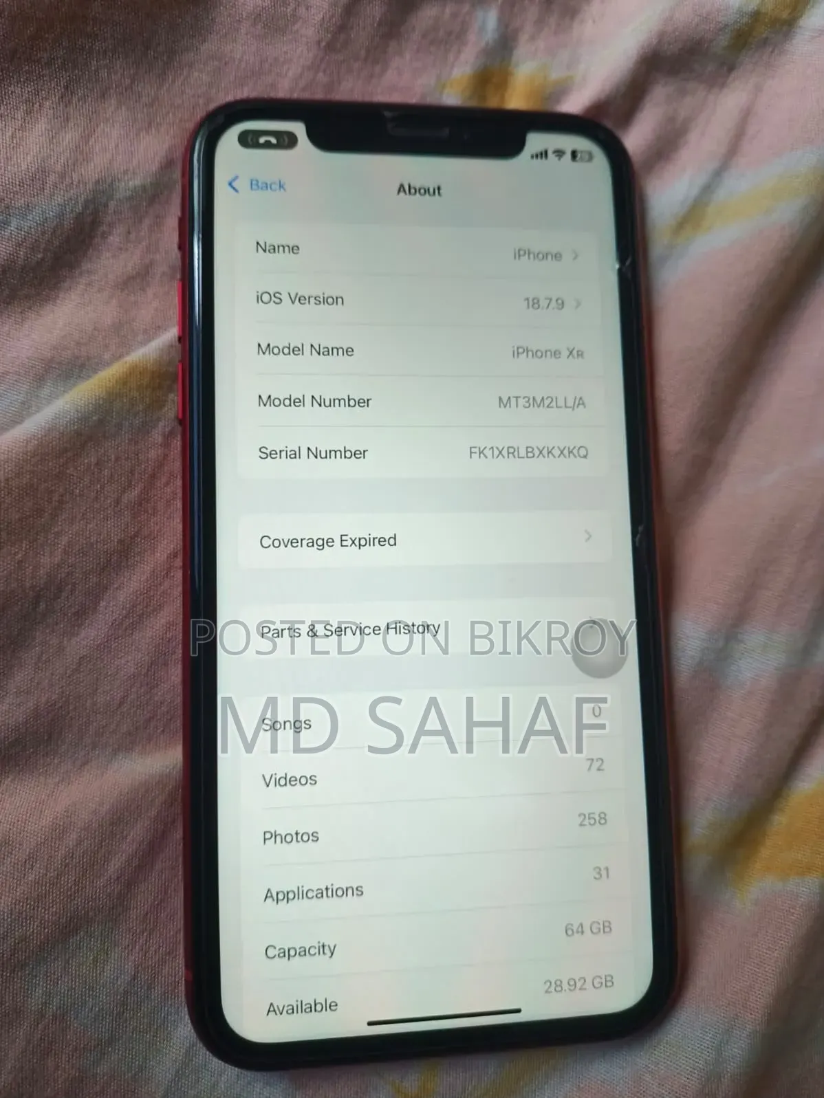 Apple iPhone XR 64 GB Red