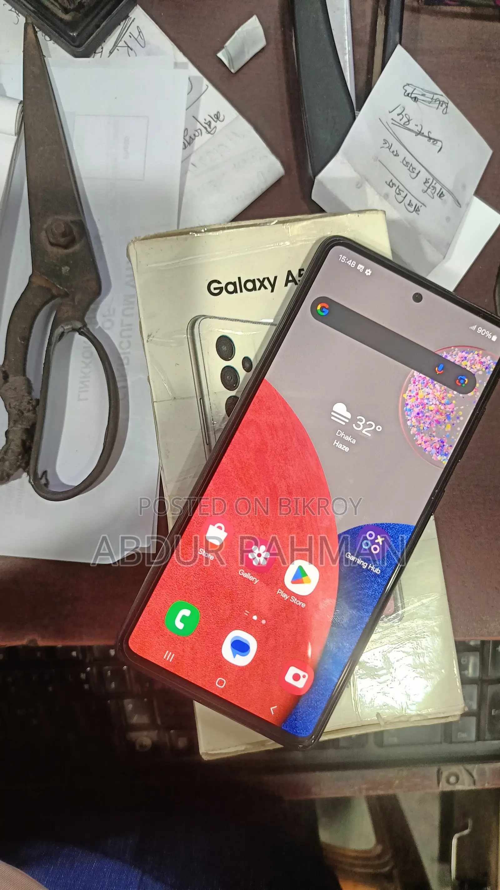 স্যামসাং গ্যালাক্সি এ৫২এস ৫জি ১২৮ জিবি কালো