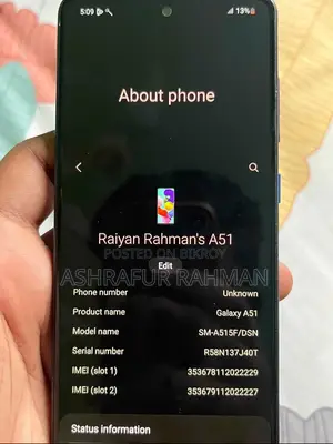 Samsung Galaxy A51 64 GB Black