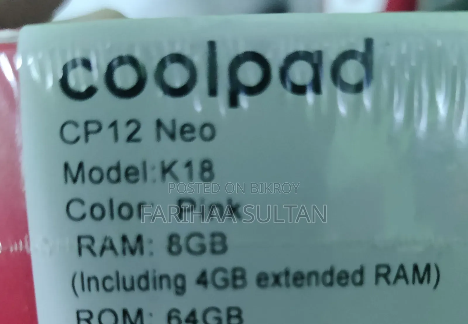 New Coolpad CP12 128 GB Pink