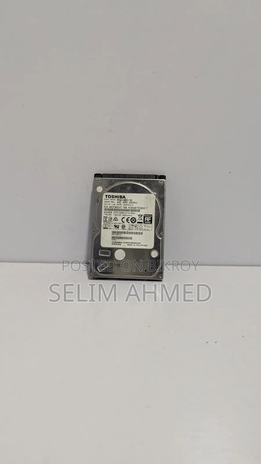 1TB Laptop Dead Hard Disk