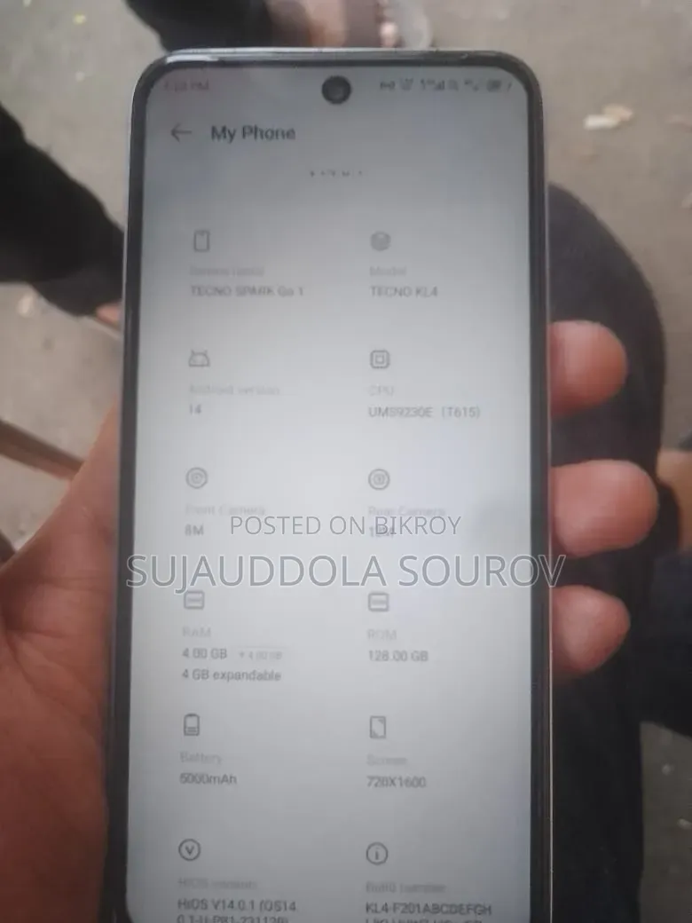 টেকনো স্পার্ক গো ১২৮ জিবি সাদা