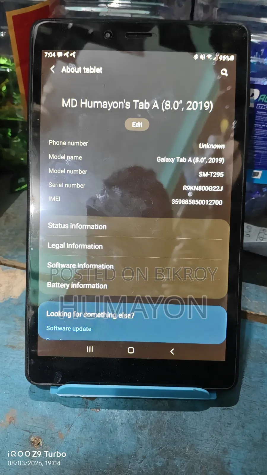 Samsung Galaxy Tab A 8.0 (2019) 32 GB Black