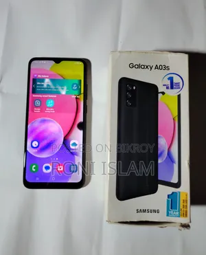 স্যামসাং গ্যালাক্সি এ০৩এস ৬৪ জিবি কালো