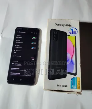 স্যামসাং গ্যালাক্সি এ০৩এস ৬৪ জিবি কালো