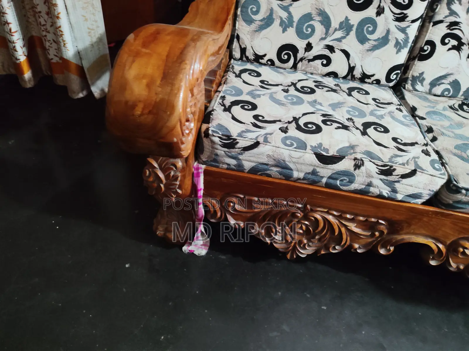 সেগুন কাঠের সোফা ৫ পিসের সেট