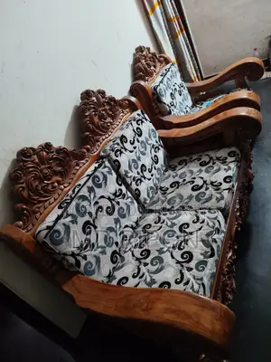 সেগুন কাঠের সোফা ৫ পিসের সেট
