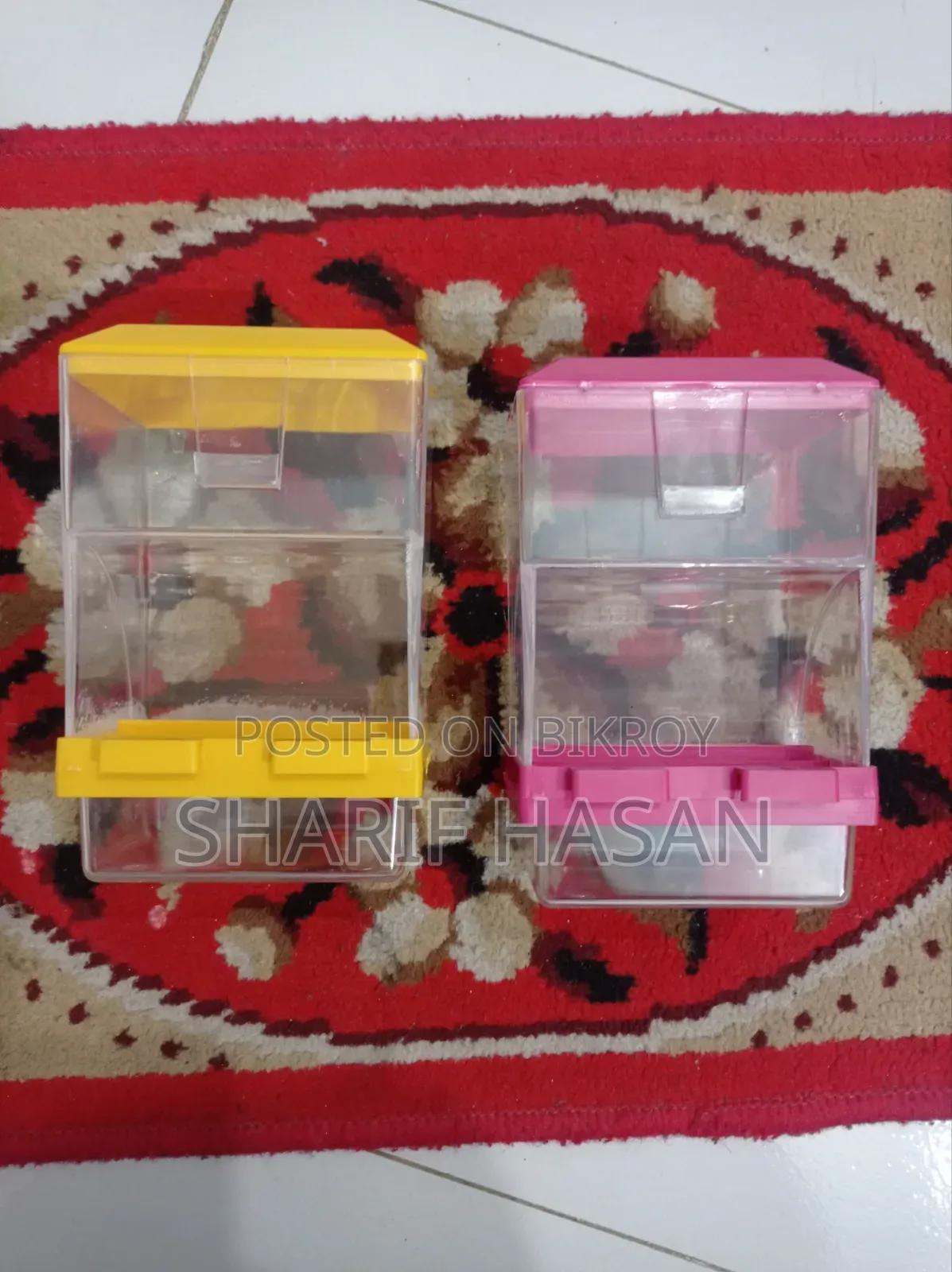 লাভবার্ড পাখির খাবার বাটি