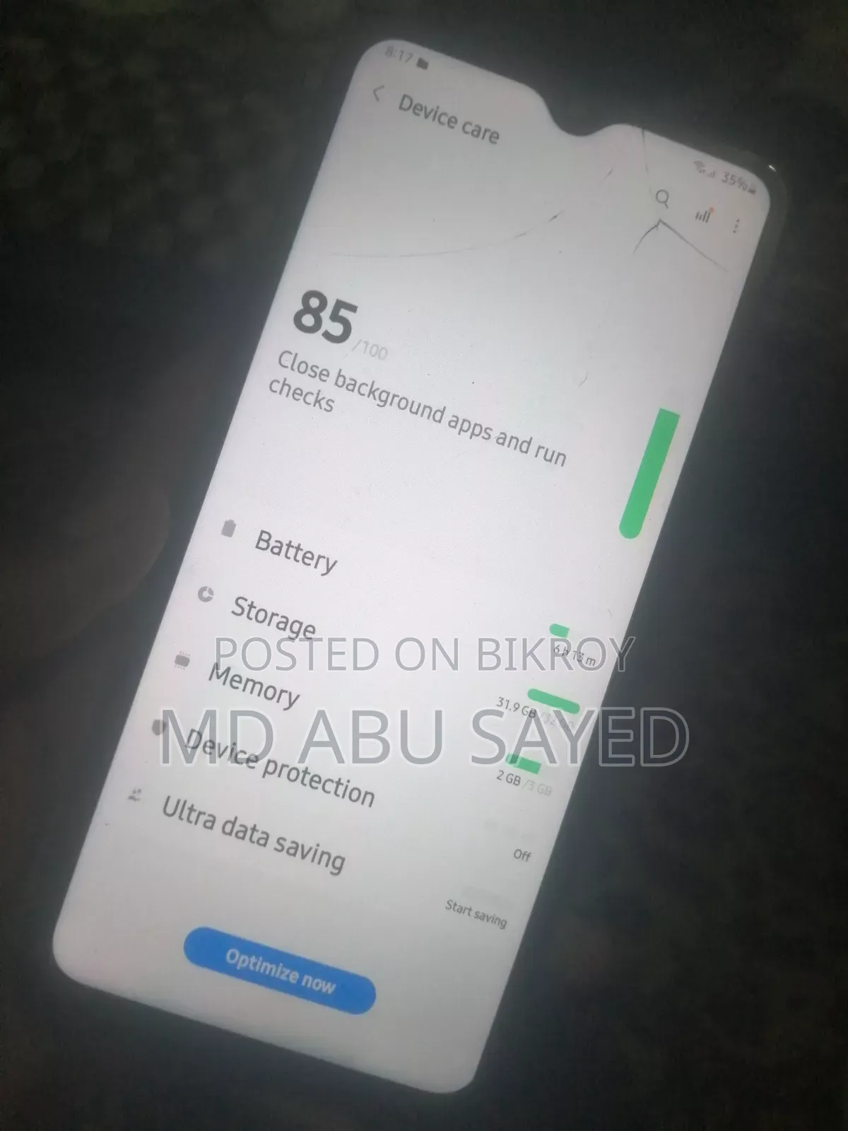 Samsung Galaxy A20s 32 GB Blue