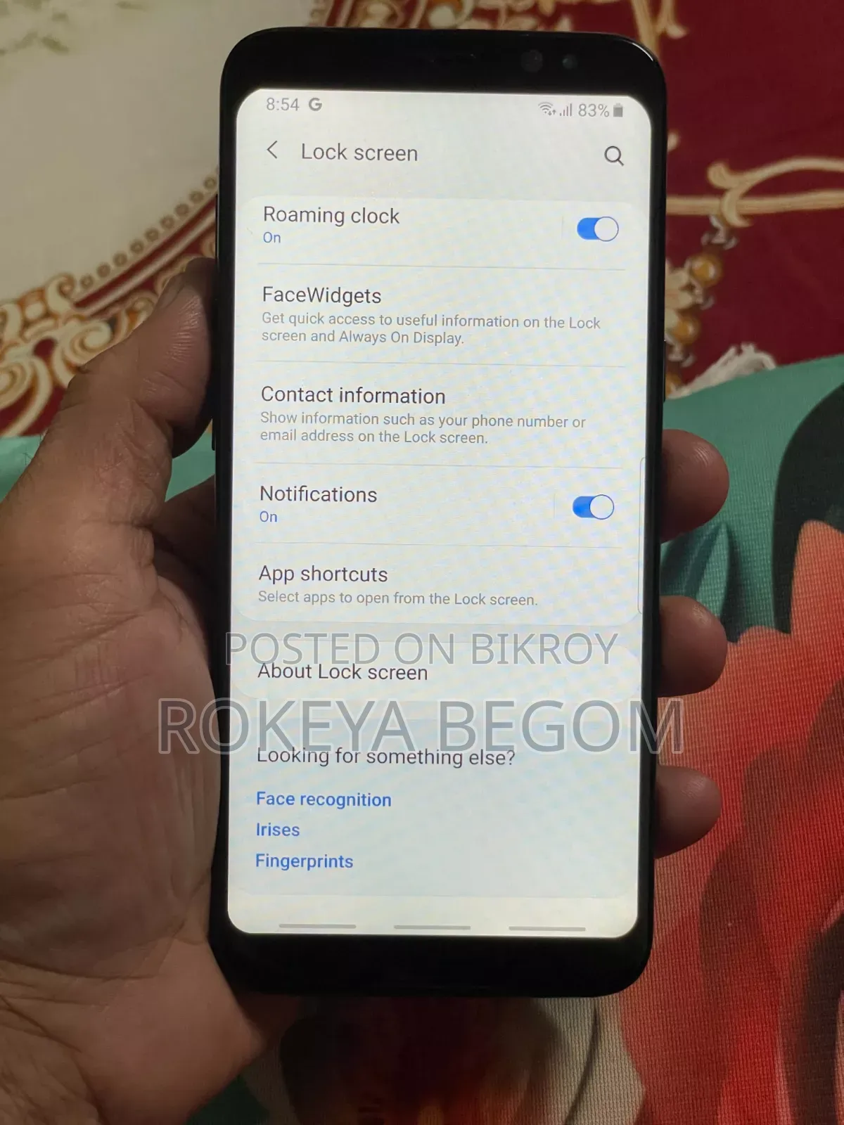 স্যামসাং গ্যালাক্সি এস৮ ৬৪ জিবি ব্ল্যাক