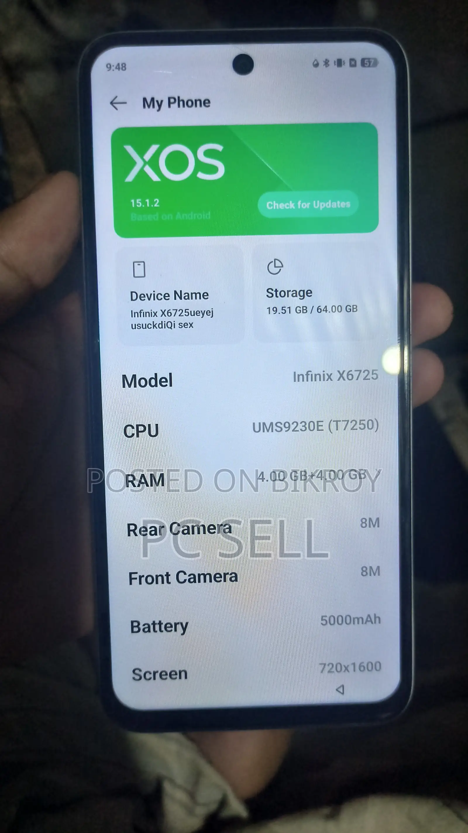 New Infinix Smart 10 Plus 128 GB Purple