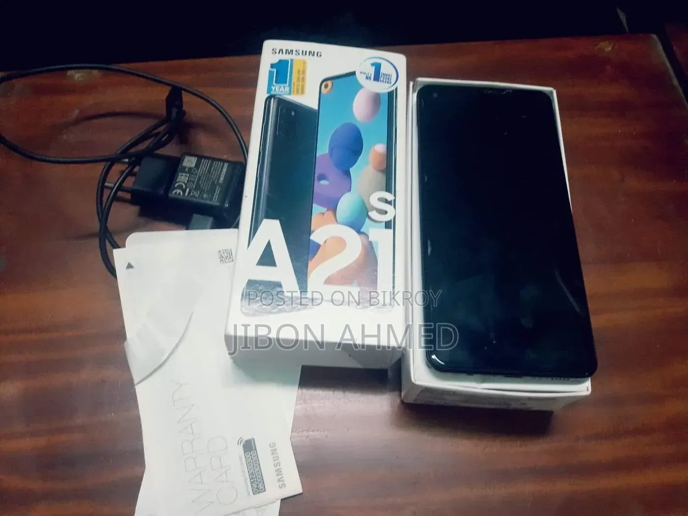স্যামসাং গ্যালাক্সি এ২১এস ৬৪ জিবি কালো