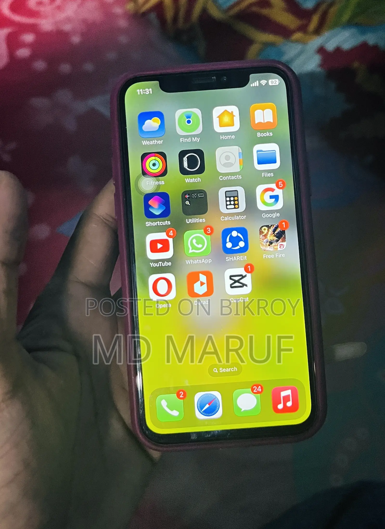 Apple iPhone X 64 GB Black