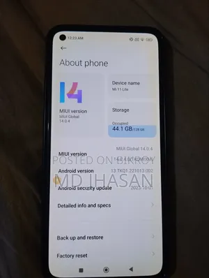 শাওমি ১১ লাইট ৫জি এনই ১২৮ জিবি ব্ল্যাক
