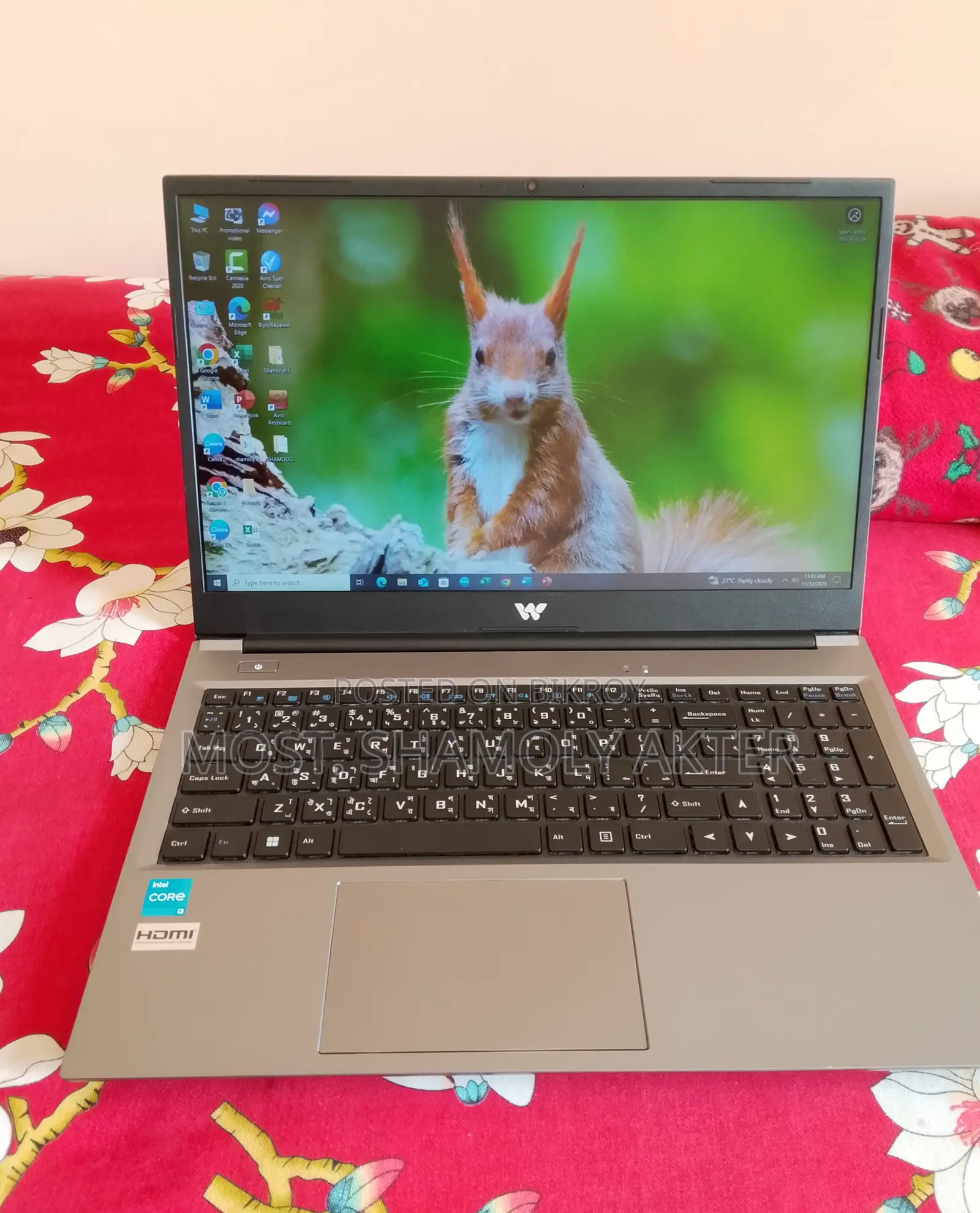 Laptop 8GB Intel Core I3 SSD 512GB