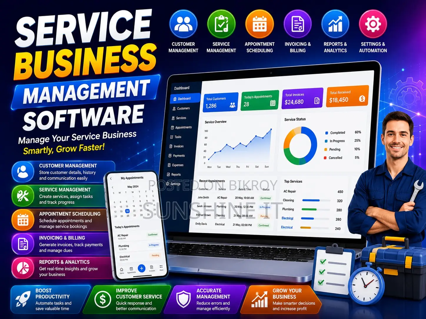 Service Business Management Software