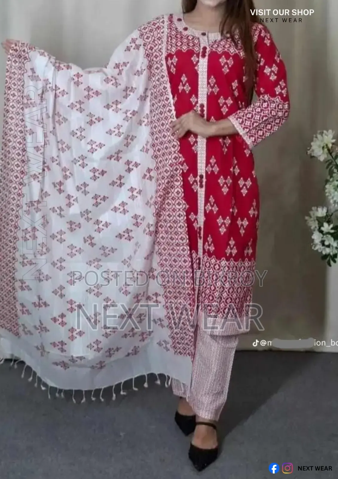Cotton Readymade Three Piece