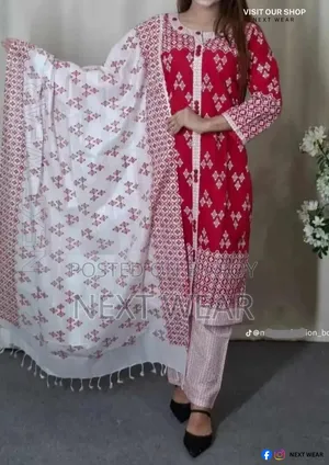 Cotton Readymade Three Piece