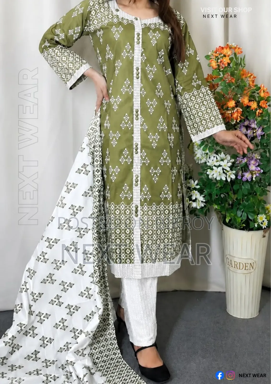 Cotton Readymade Three Piece