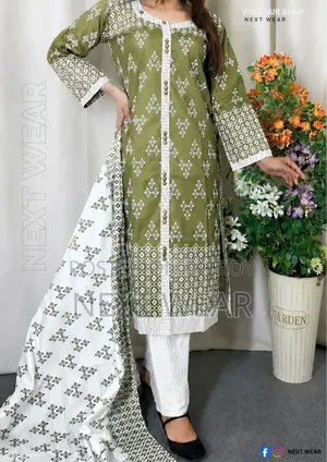 Cotton Readymade Three Piece