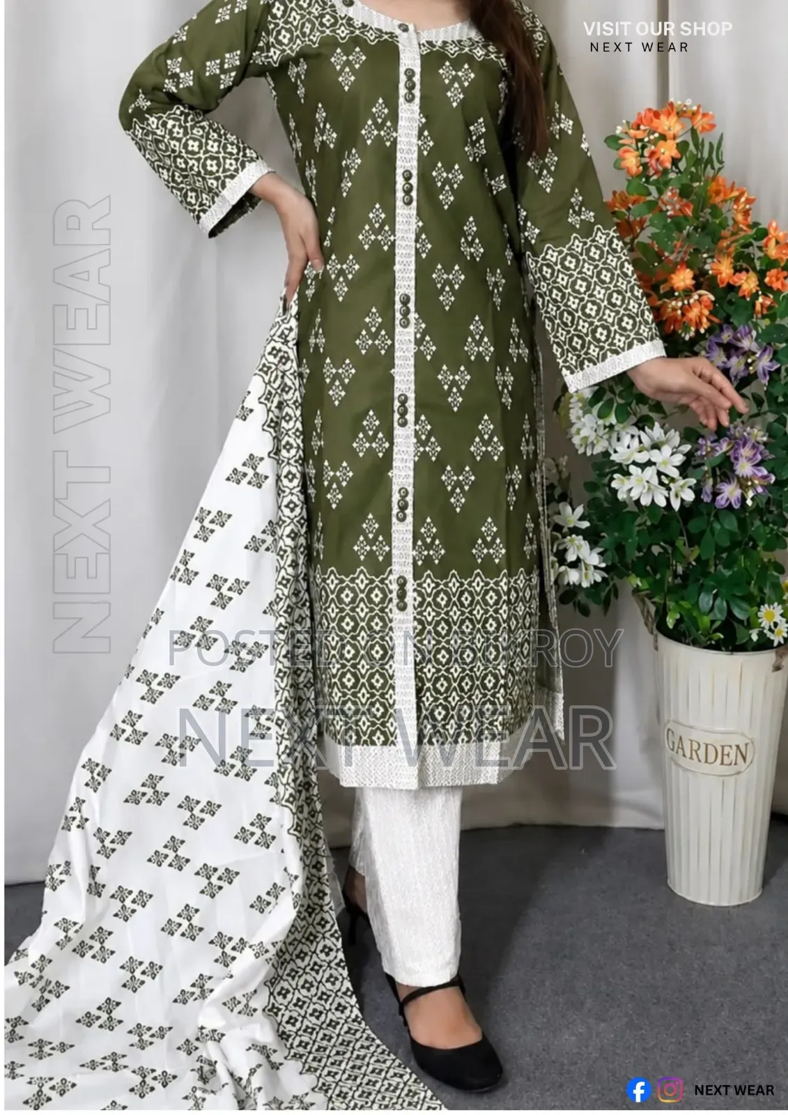 Cotton Readymade Three Piece