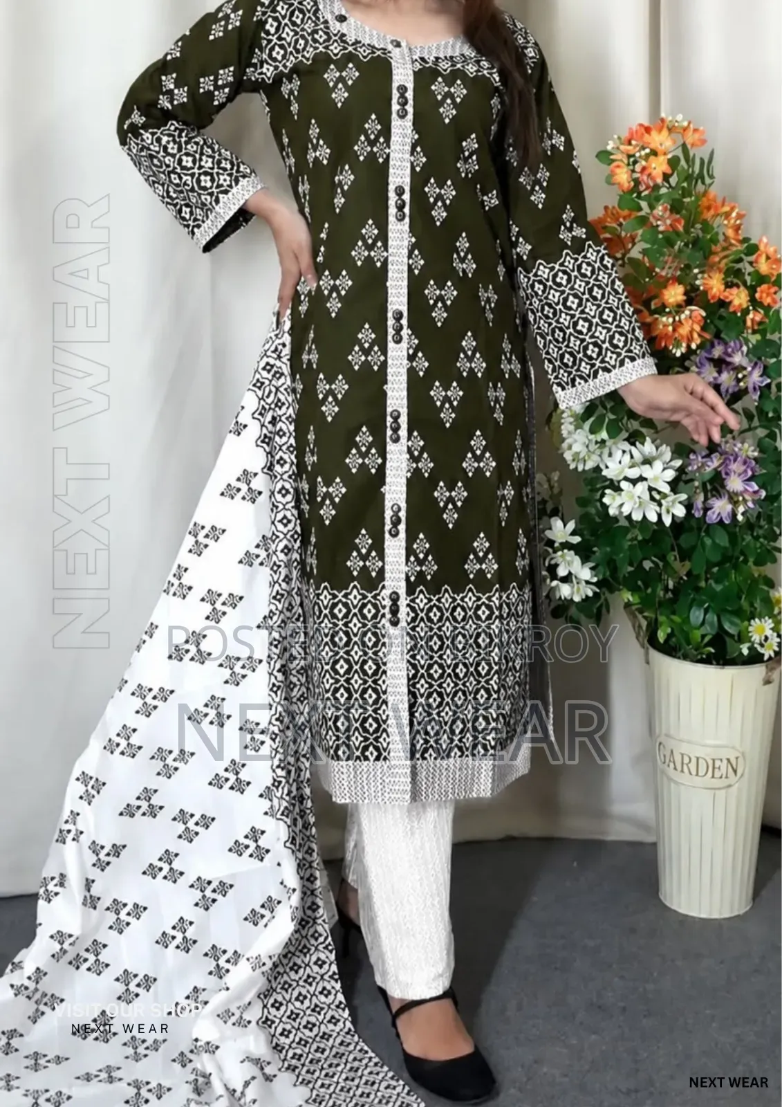 Cotton Readymade Three Piece