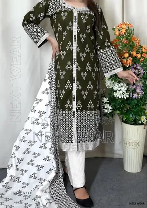 Cotton Readymade Three Piece