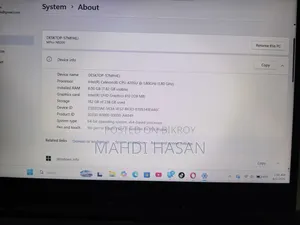 Laptop 8GB Intel Celeron SSD 256GB