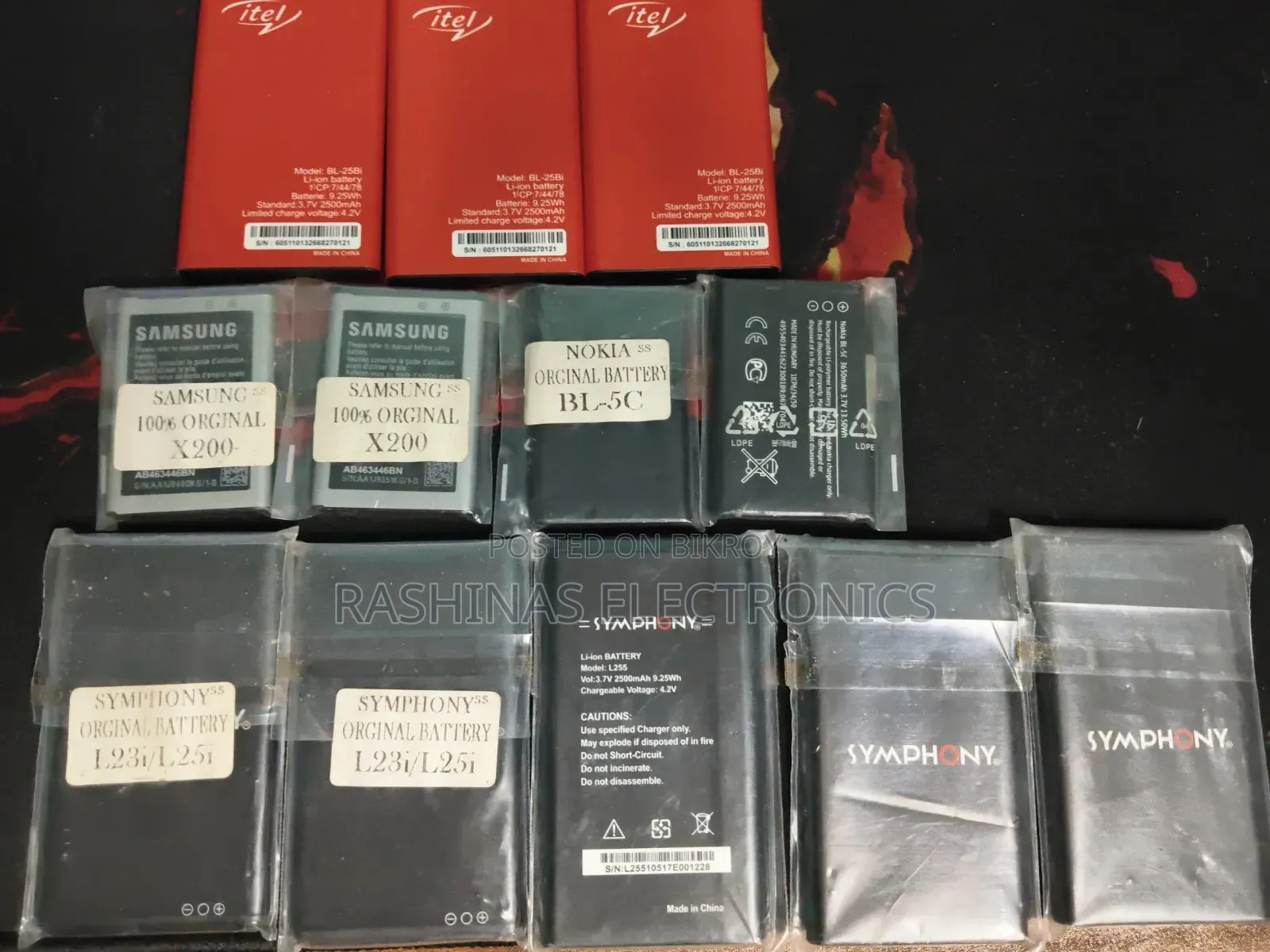 Button Phone Battery Lot Sale (12 Pcs)