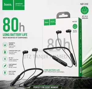Hoco ES70 Wireless Neckband Bluetooth Earphone - 80H Long Life Battery