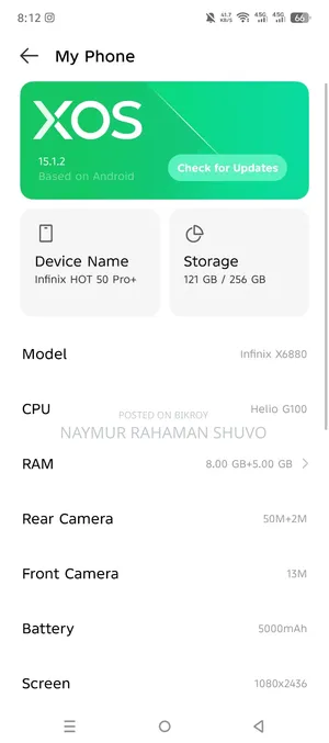 Infinix Hot 60 Pro+ 256 GB Silver