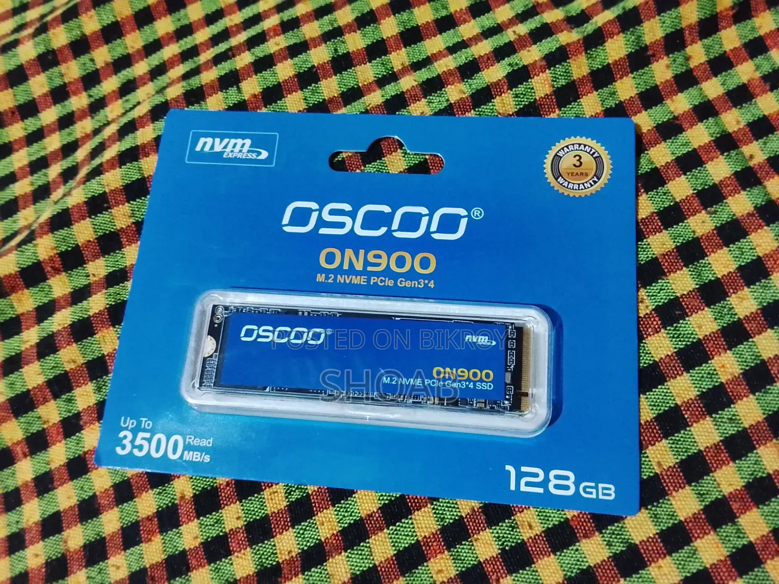 Oscoo On900 M.2 Nvme 2280 SSD 3×4 Gen Warranty 4 Years+