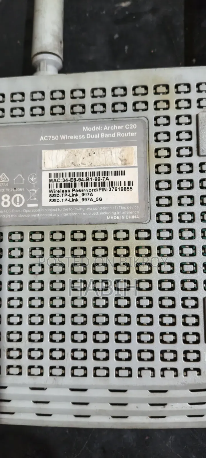 TP-Link Archer C20 AC750 Dual-Band Router
